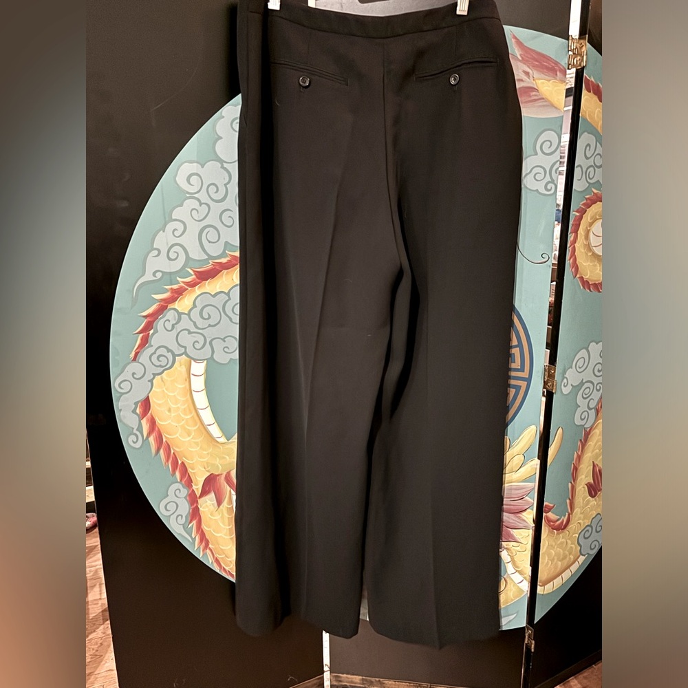 PURE Collection drapey wide-leg trousers - Picture 3 of 5